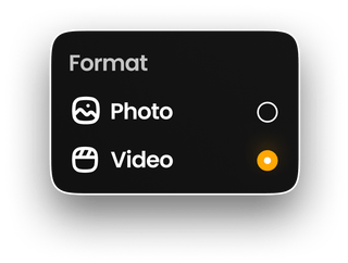 Video generator format